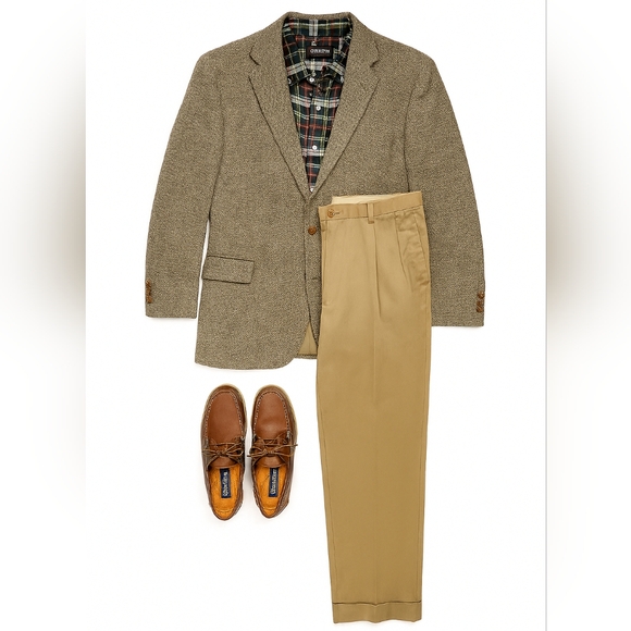 NWT VTG Banana Republic Smithfield Chinos Size 31x32 Drk Khaki - Picture 1 of 11